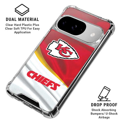 NFL Kansas City Chiefs Google Pixel 10 Clear Case